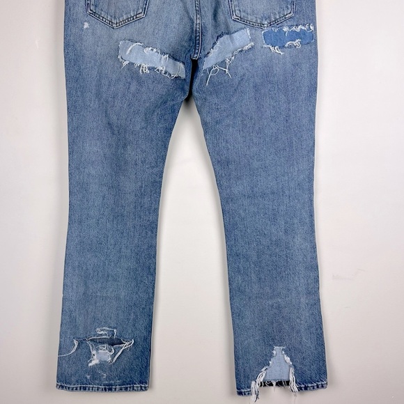 Frame | The Low Boot Low Rise Bootcut Distressed Patch Jeans | 28 - Picture 11 of 15